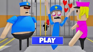 SECRET LOVE - POLICE COP FALL IN LOVE WITH POLICE GIRL? SCARY OBBY #roblox #obby