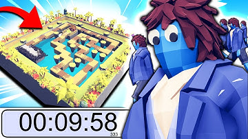 Can I beat this EXTREME DEATHRUN in under 5 Mins?! TABS Map Creator Update