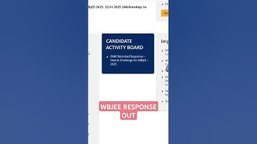 #wbjee2025 OMR recorded response out #jadavpur_university_cutoff #wbjee_2025 #wbjee