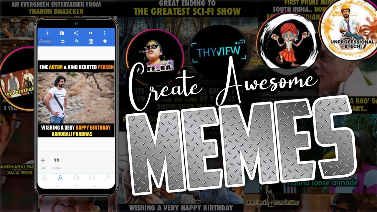 How to create memes in mobile | create awesome professional memes 2020 | memes making in pixal lab |