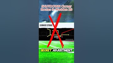 The SECRET Defense To Stop Corner Routes in Madden 26! 🔒 (EASY) #shorts