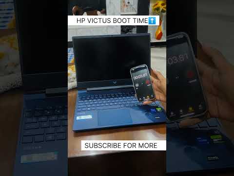 HP VICTUS BOOT TIME ⬆️ #hp #hpvictus #gaminglaptop