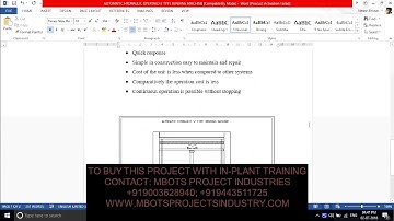 DESIGN AND FABRICATION OF HYDRAULIC OPERATED V TYPE BENDING MECHANICAL PROJECT-MBOTS INDUSTRY