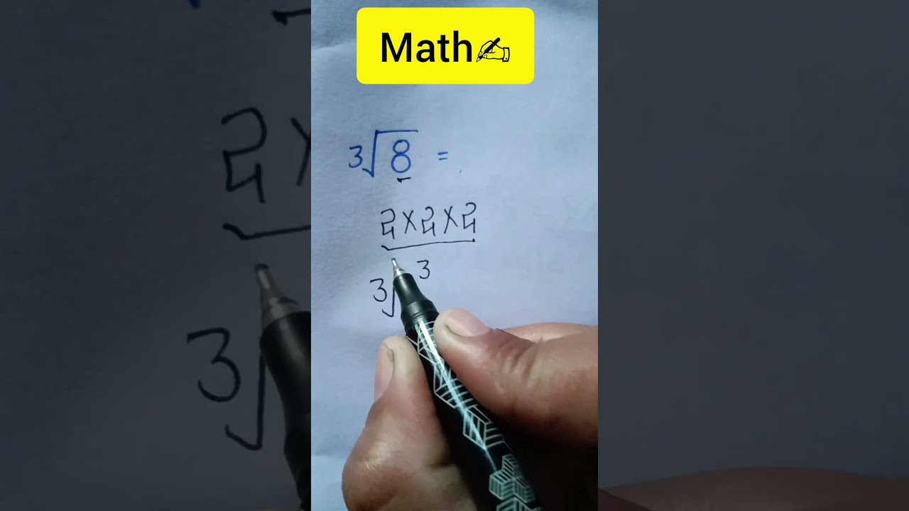  8 Cube Root Math Shorts