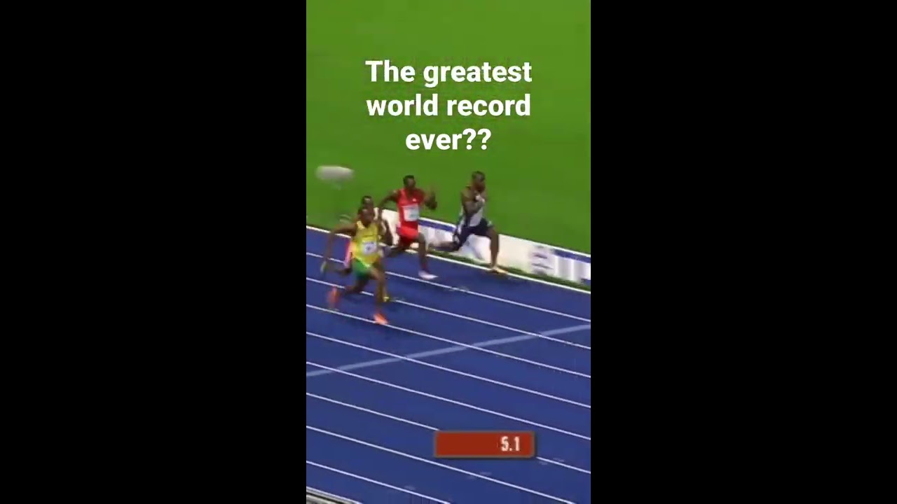 The Greatest 100m Sprinter Ever World Record 9 58s Usain Bolt