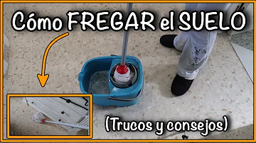 ¿Con qué frecuencia se debe fregar el suelo?