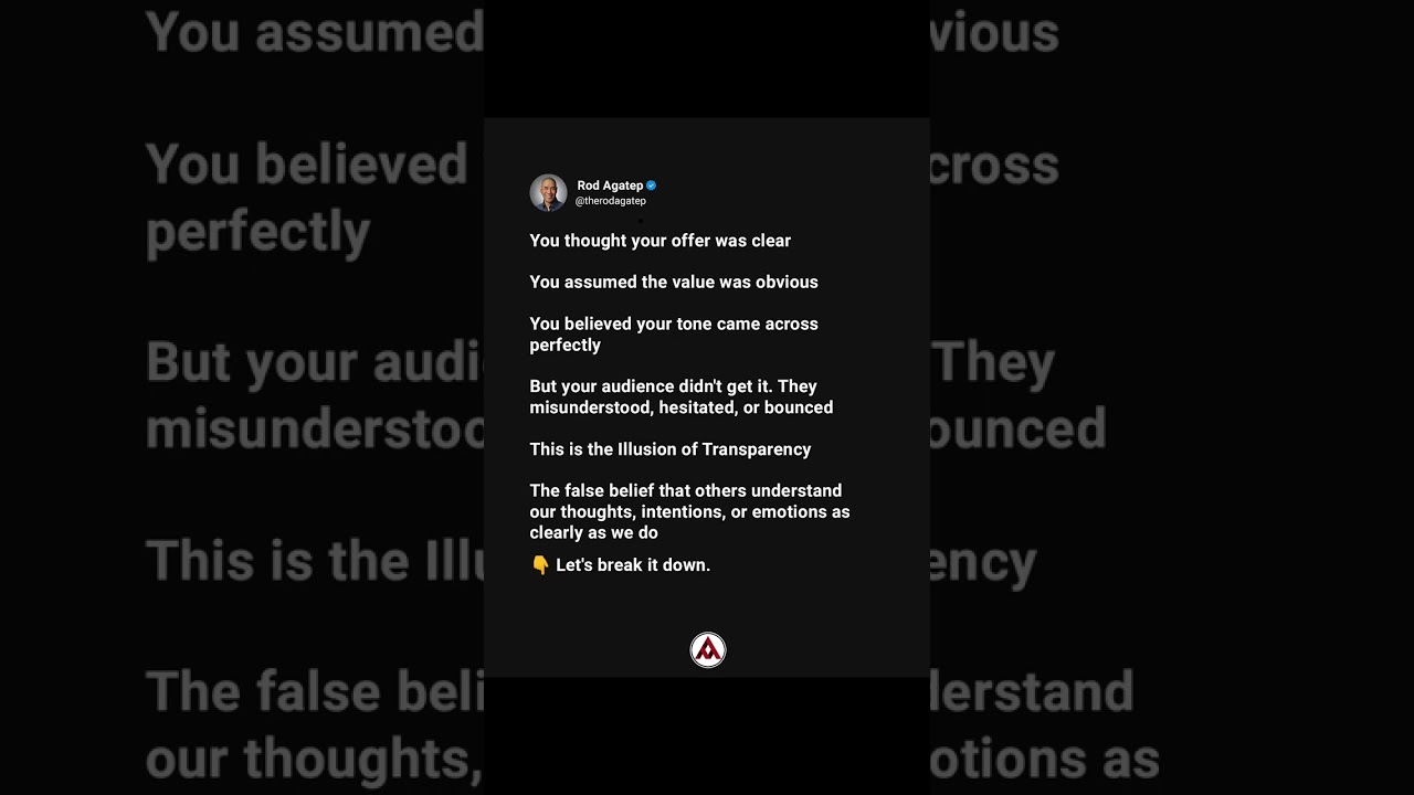 Illusion of Transparency: They Don't Know What You Meant