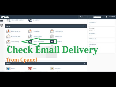 How to check delivery of emails from cpanel | Track Delivery option in cpanel | Check email status.