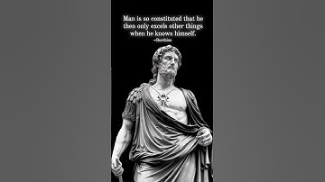 Boethius Quote: Man Excels When He Knows Himself | Self-Knowledge #Boethius #Wisdom #Philosophy