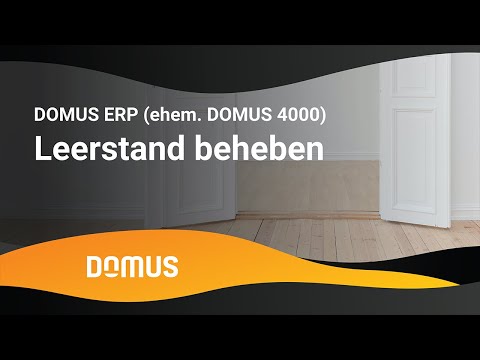 DOMUS 4000 - Tipps & Tricks - Leerstand beheben
