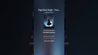 Pages Burn Bright - Forever Falling