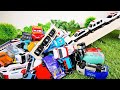 TOMICA Various Cars and Vehicles Drive on Wooden Small Slopes! How To ENJOY with TOMICA !!