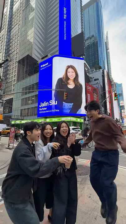 We made it on Times Square Billboard 🥹