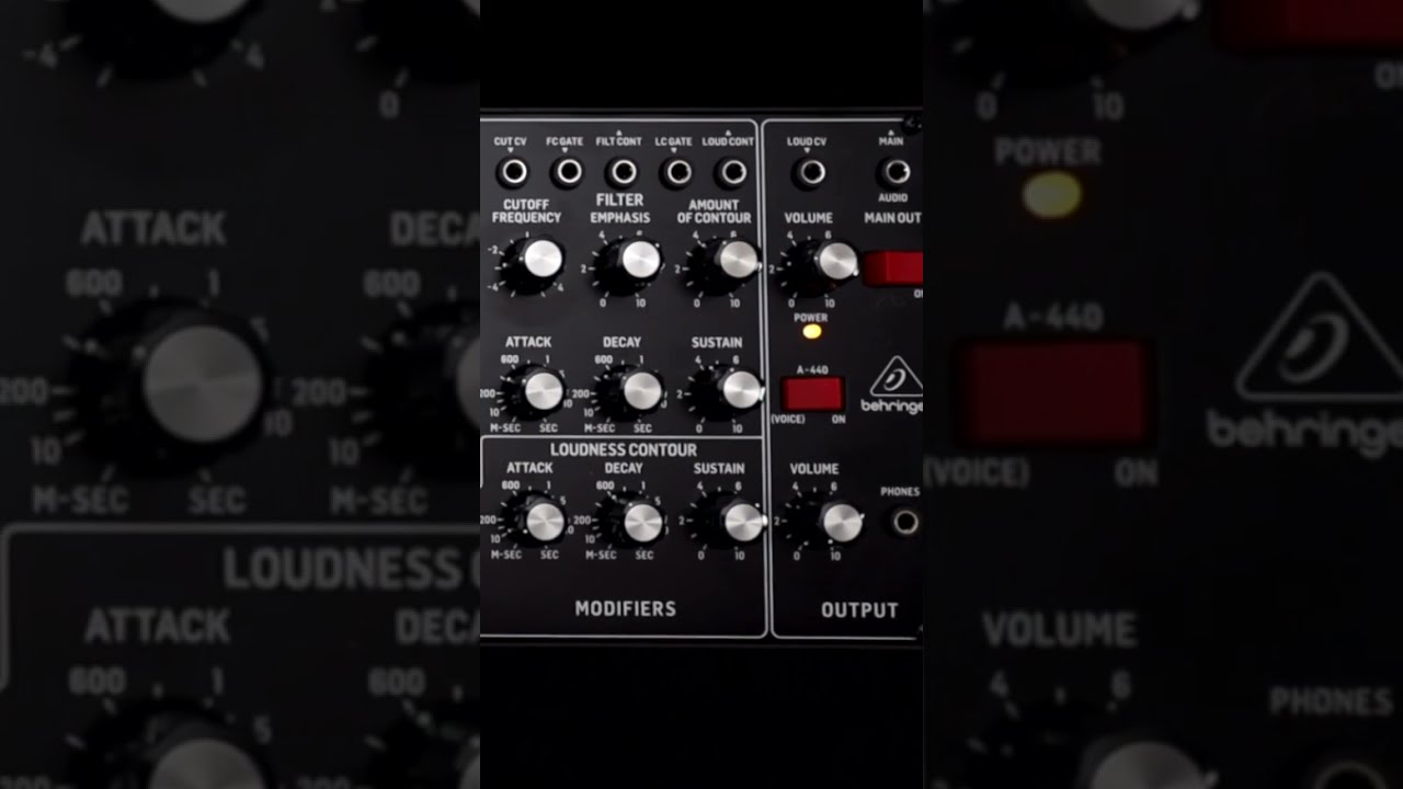 Behringer Model D Synthesizer - SHORT - YouTube