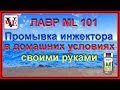 Промывка инжектора в домашних условиях своими руками.  Лавр ML101.