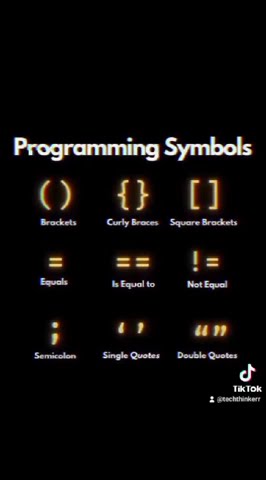 Programming Symbols | Programming | - YouTube