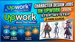 Character Design Jobs on Upwork Step by Step 2026 2 Min