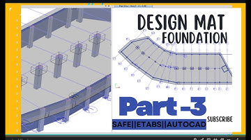 Mat foundation design||Import from autocad & Etabs||part 3
