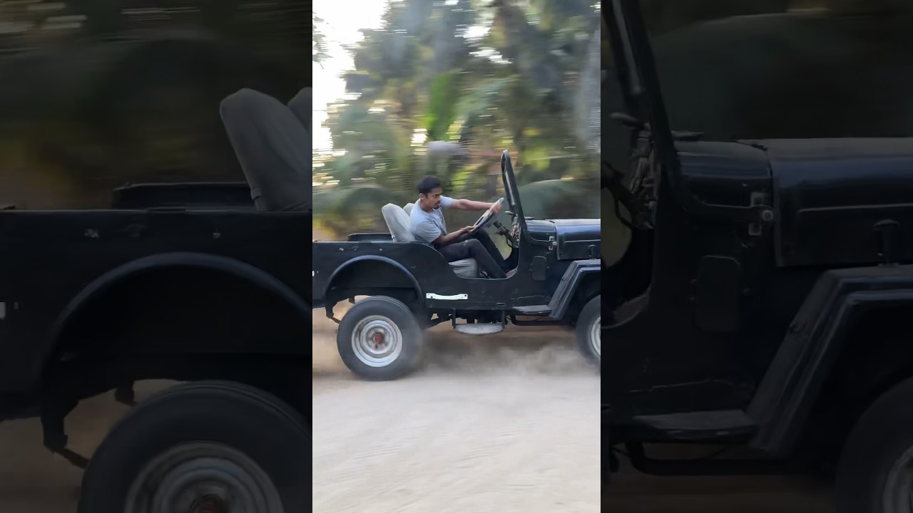 Mahindra Jeep CJ 340 power-slide
