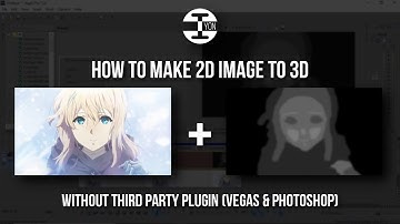Sony/Magix Vegas Tutorial - How to Make 2d Image to 3D WITHOUT Third Party Plugin (with Photoshop)