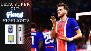 Paris Saint-Germain - Aston Villa | 2-1 | Highlights | UEFA Super Cup 2026-27 | psg villa