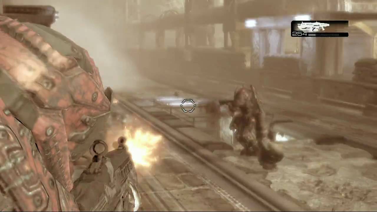 Gears of War Train Kill lmao YouTube