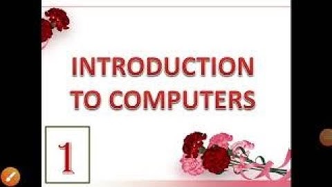 Fundamentals of Computer || What is Computer in Tamil || Input, Output, Processing and Storage(IPOS)