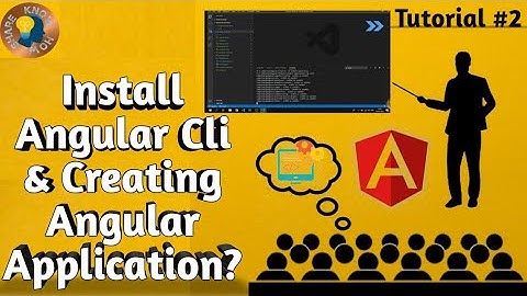 How to install angular cli and create your first angular application.