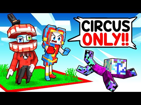 Locked on ONE CHUNK with POMNI and CAINE! (The Amazing Digital Circus)
