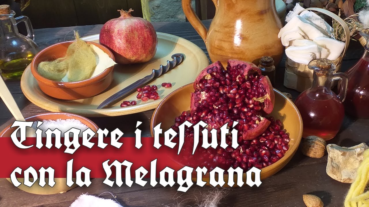 Tingere i tessuti con la Melagrana