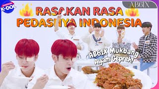 [WORLD-CLASS K-DOL] #SUB IND/ENG 핵불맛vs고수 앱식 멤버들의 선택은?🌶️AB6IX Coba Ayam Geprek dengan Sambal Setan!🌶️