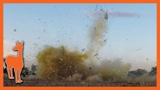 1 Fridge, 8 Pounds of Tannerite - Slow Motion Explosion!