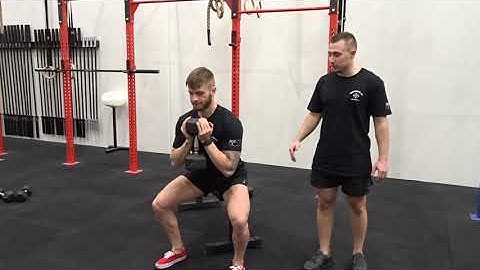 DB Goblet Box Squats