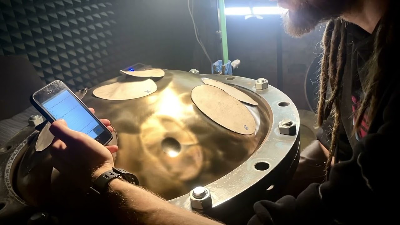 Handpan making / tuning tonefields
