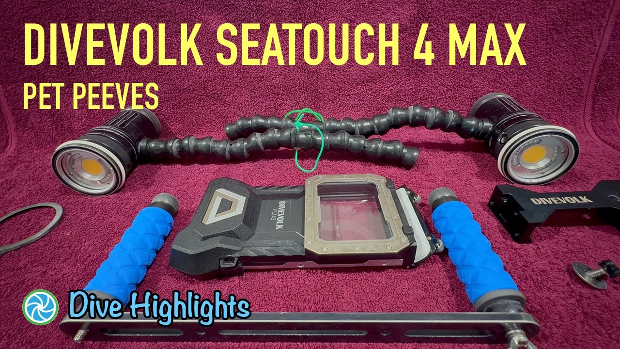 DIVEVOLK Double Poignée Plateau Pour Boîtier Seatouch 4 MAX – Stabilité Sous-Marine Parfaite