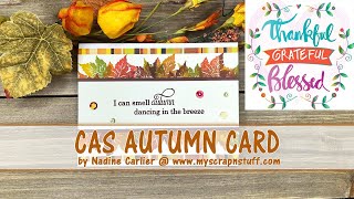 CAS Autumn Card With A Masking Technique