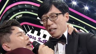 유재석, 근력 테스트 인터뷰에 “저는 나쁜 놈입니다” @2016 SAF 연예대상 1부 20161225