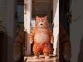 Orange Cat Philosophy 3 #ai #animation #cat
