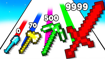 1000% MAX LEVEL MINECRAFT PICKAXE! - Merge Digger Run