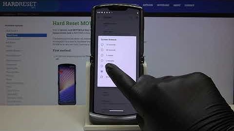 How to Set Screen Timeout in MOTOROLA Razr 5G – Change Sleep Time