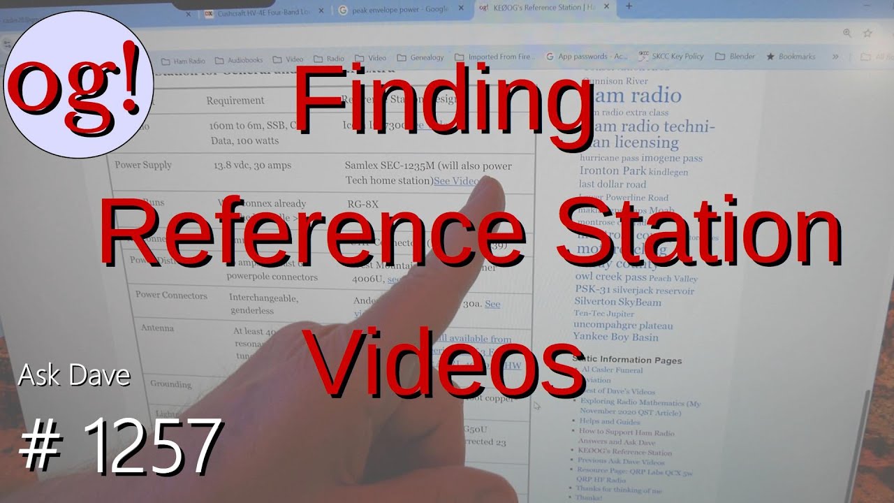 Finding Reference Station Videos (#1257) - YouTube