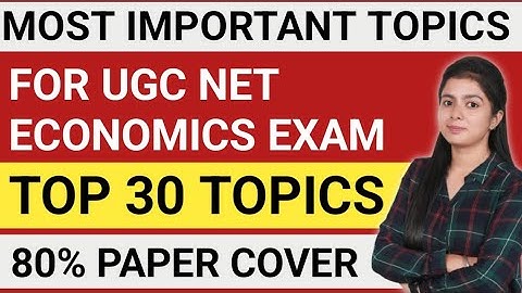 Ugc Net Economics Most Important Topics || Top 30 Topics || By Simranjit Kaur