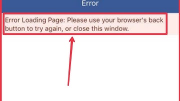 Fix Error Loading Page: Please use your browser