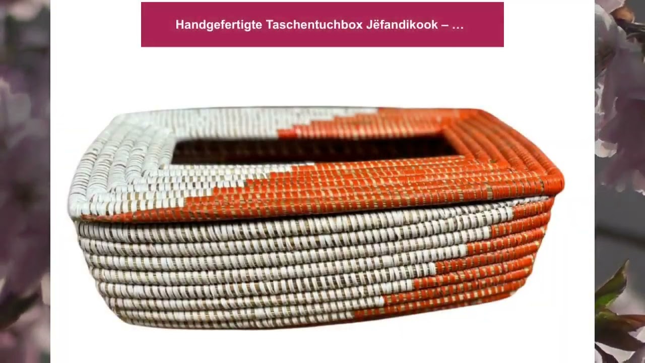 Handgefertigte Taschentuchbox Jëfandikook – Funktionalität trifft auf Eleganz
