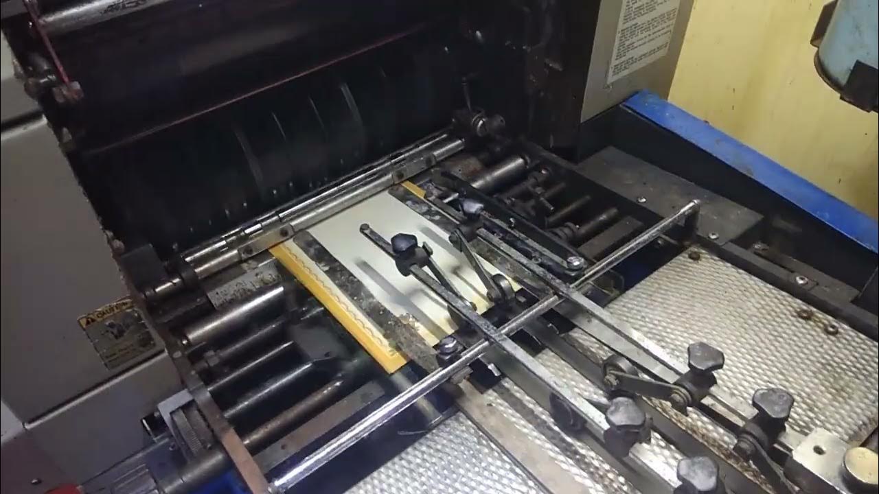 Ryobi 3302M | 11/7 cover two colours printing - YouTube