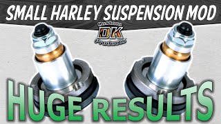 Harley Front Suspension Improved w/ Easy DropIn Mod