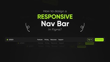 ⚡Responsive Navigation Bar in Figma | Easy tutorial | Auto layout 💚