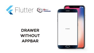 flutter tutorial - drawer without appbar