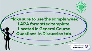 Week 1 Written Assignment