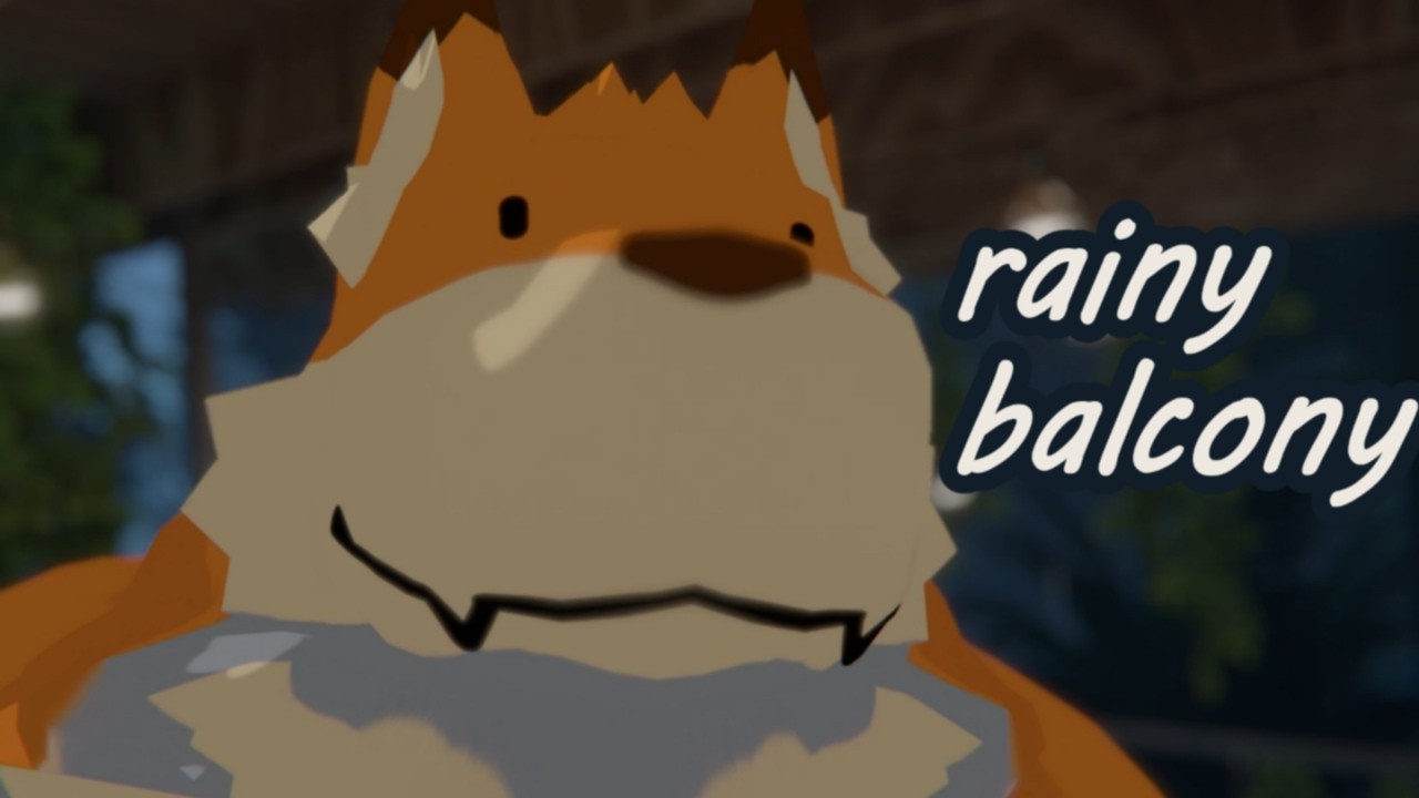 [binaural, rain] 🌧️ rainy balcony relaxing talking [furry asmr]